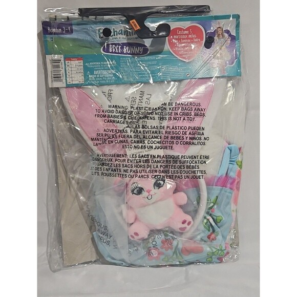 Enchantimals Bree Bunny GIRLS 5 Piece Costume TODDLER SIZE 3-4 - Picture 4 of 6